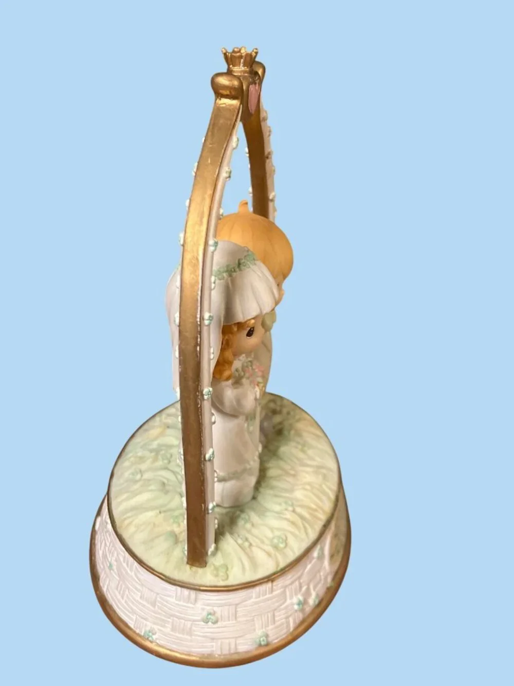 Precious Moments 2003 Wedding Figurine Bride and Groom Under Arch